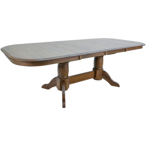 Colonial Oak Trestle Table