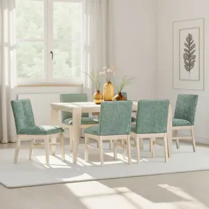 West End Parson Chair Sage Green Natural