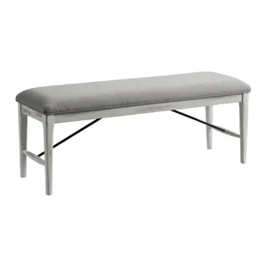 Dining Bench, Weathered White