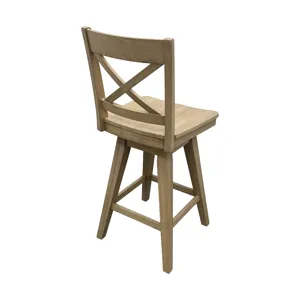 Wooden Barstools Wooden Barstool w Back Natural