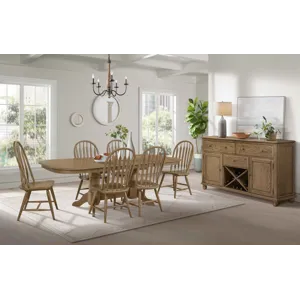 Colonial Oak Arrow Back Chair