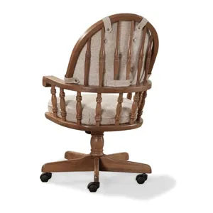 Classic Oak Chestnut Curved Top Game Chair