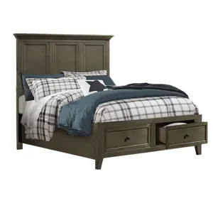 San Mateo Youth Full Storage Bed Gray