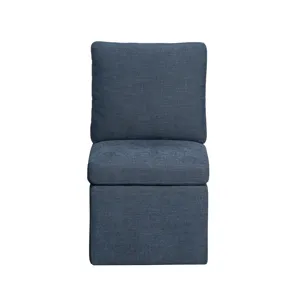 Upholstered Dining Chairs Uph Dining Chair Pillow Back Denim