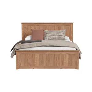 Oak Park King Captain's Bed w Drawers Taupe