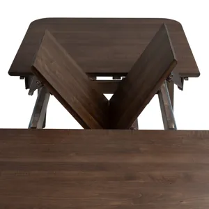 West End Spindle Leg Table Saddle Brown