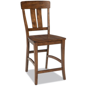 District (The) District (The) Bar Stool Splat Back w/Wood Seat
