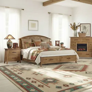 Jackson King Bed w-Storage Footboard