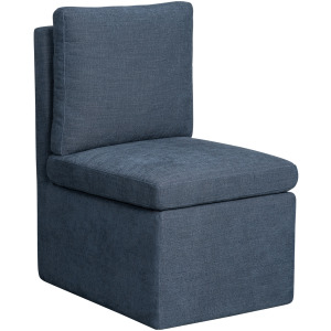 Upholstered Dining Chairs Uph Dining Chair Pillow Back Denim
