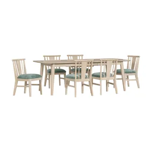 West End Spindle Chair Sage Green Natural