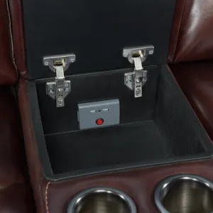 Wainwright Dual-Power Loveseat Reddish Brown