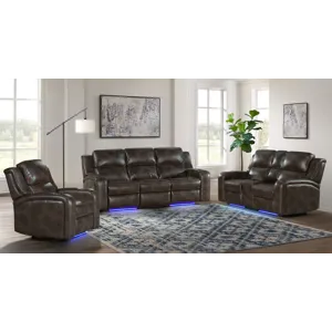 Silhouette Dual-Power Loveseat Bolero Coffee