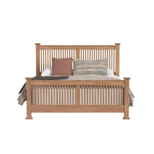 Oak Park King Slat Bed Taupe