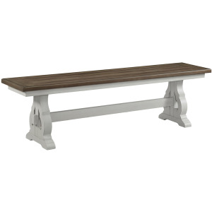 Drake Dining Bench w/Wood Seat