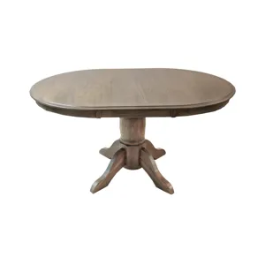 Colonial Oak Round Pedestal Table