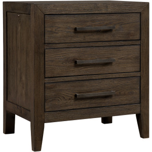 Norwich Nightstand Dark Rustic Oak