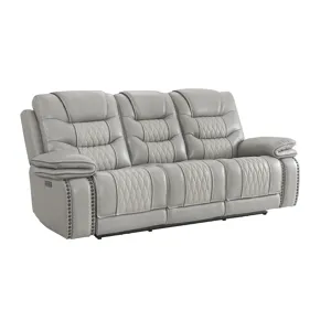 Cody Dual-Power Sofa Light Grey