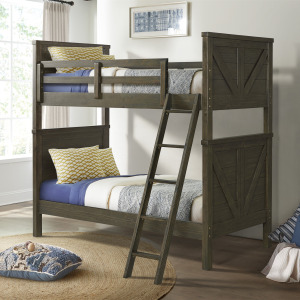 Tahoe Youth Twin over Twin Bunk Bed River Rock