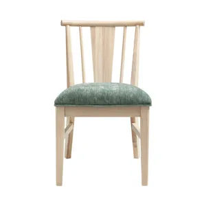 West End Spindle Chair Sage Green Natural