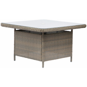 Dixie Outdoor Table w/Tempered Glass