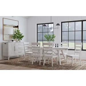 Bayside Trestle Table White