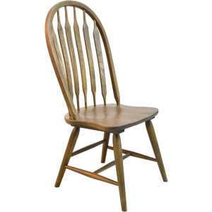 Colonial Oak Side Chair Arrow Back