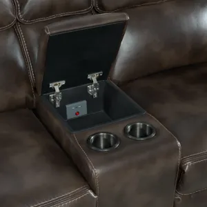 Silhouette Dual-Power Loveseat Bolero Coffee