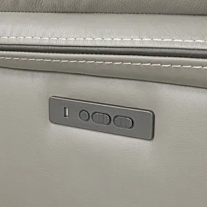 Cody Dual-Power Recliner Light Grey