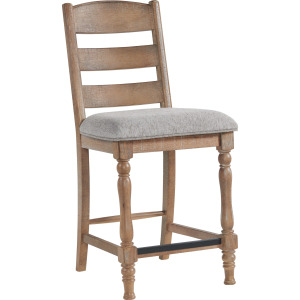 Highland Bar Stool Ladder Back w/Cushn Seat