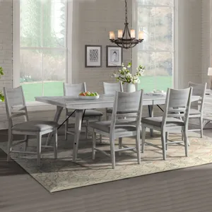 Modern Rustic Trestle Table