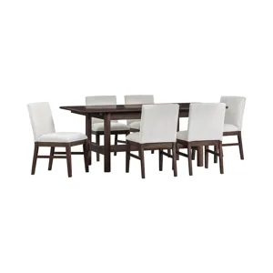 West End Parson Chair Ivory Saddle Brown