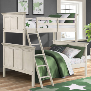 San Mateo Youth Twin over Full Bunk Bed Rustic White