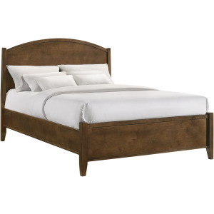 Andover Queen Arched Bed Walnut