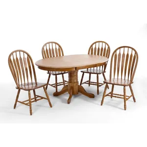 Classic Oak Chestnut Arrow Chair