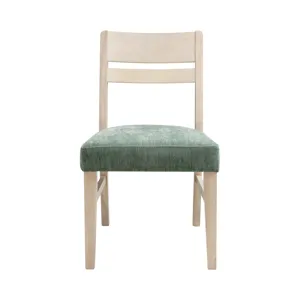 West End Ladder Chair Sage Green Natural