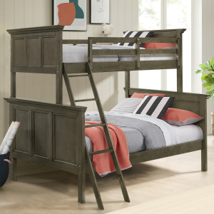 San Mateo Youth Twin over Full Bunk Bed Gray