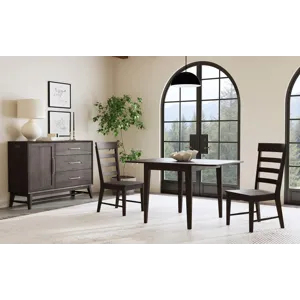 Bayside Drop Leaf Table Black