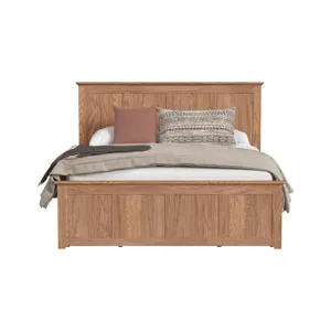 Oak Park King Captain\'s Bed w Drawers Taupe