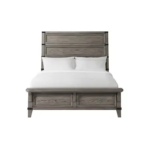 Forge Queen Bed Brushed Steel