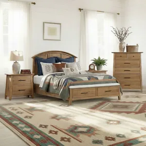 Jackson Queen Bed w-Storage Footboard