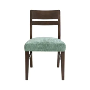 West End Ladder Chair Sage Green Saddle Brown