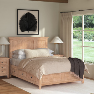 San Mateo Storage Bed - Wheat
