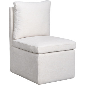 Upholstered Dining Chairs Uph Dining Chair Pillow Back Cream