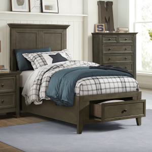 San Mateo Youth Twin Storage Bed Gray