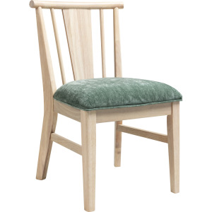 West End Spindle Chair Sage Green Natural