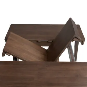 West End Leg Table w/Butterfly Leaf Saddle Brown