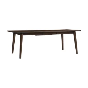 West End Spindle Leg Table Saddle Brown