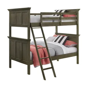 San Mateo Youth Twin over Twin Bunk Bed Gray