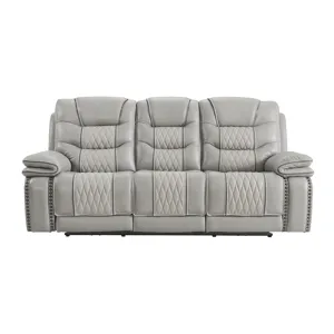 Cody Dual-Power Sofa Light Grey