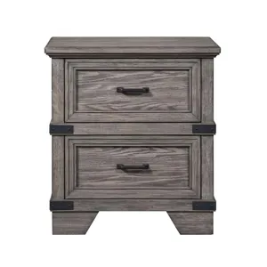 Forge Nightstand Brushed Steel